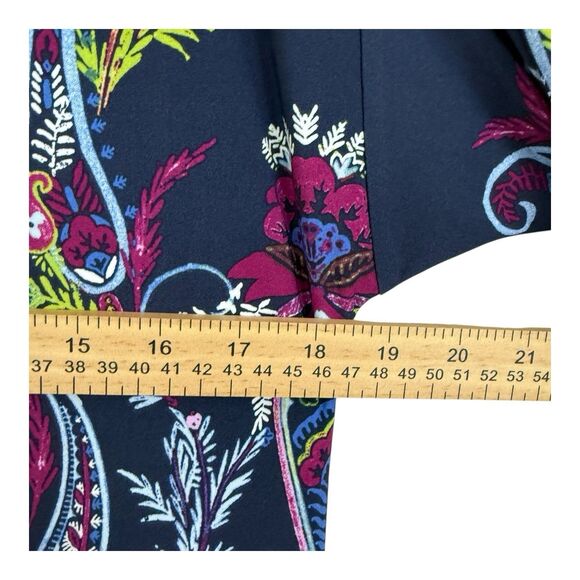 Chico’s Ruched Sleeve Jersey Dress Petite Size Extra Small 00P Shift - Picture 8 of 10